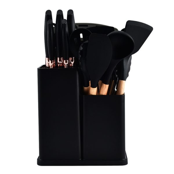 19-Piece Heat-Resistant Kitchen Utensil Set with Silicone Handles — product image 3