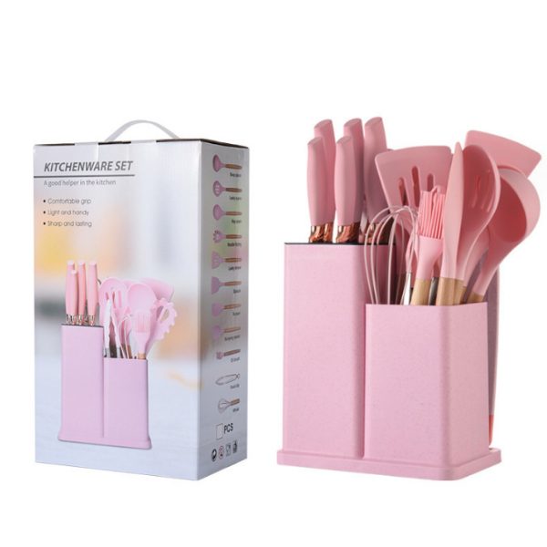 19-Piece Heat-Resistant Kitchen Utensil Set with Silicone Handles — product image 5