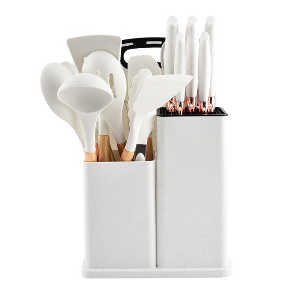 19-Piece Heat-Resistant Kitchen Utensil Set with Silicone Handles — product image 6