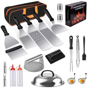 22-Piece Griddle Tools for Outdoor Kitchen | YinHao Houseware