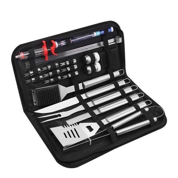 25-Piece Stainless Steel BBQ Tool Set with Thermometer — product image 2