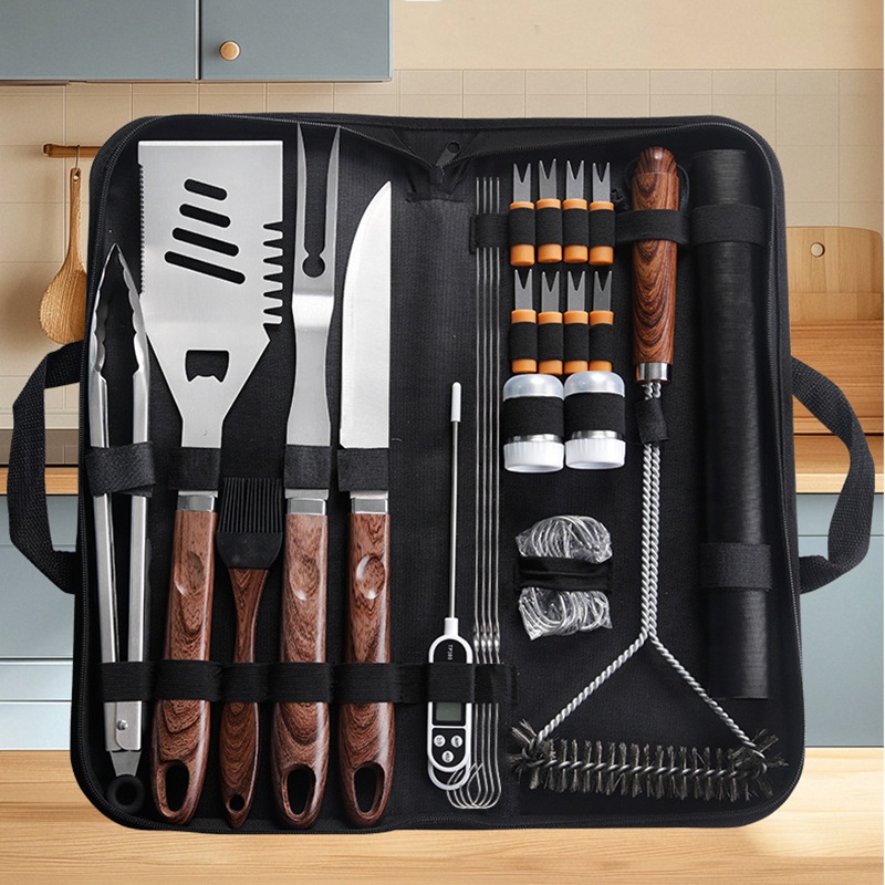 31-Piece Heavy-Duty Stainless Steel BBQ Tool Set with Carry Bag — product detail 4 | YinHao Houseware