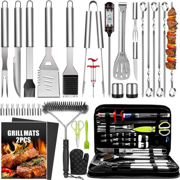 34-Piece 16 Inch Stainless Steel BBQ Tool Set with Thermometer — product image 6