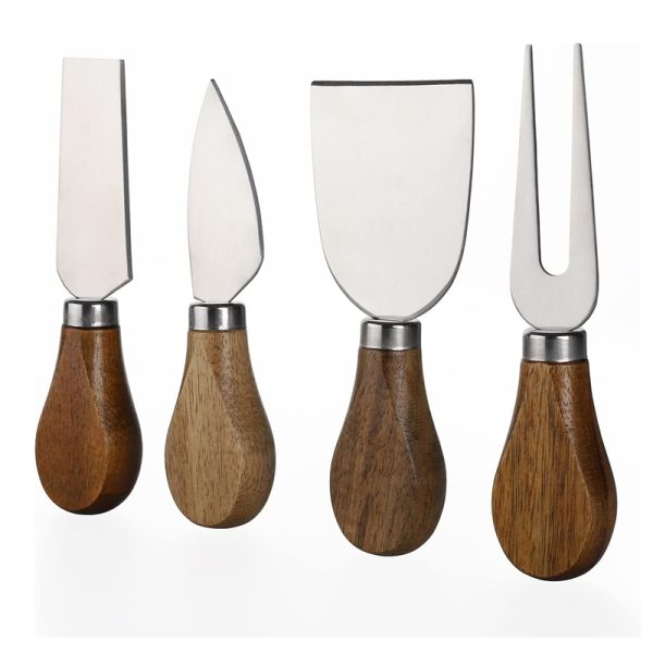 Cheese Knife Set with Walnut Wood Handles — product image 6