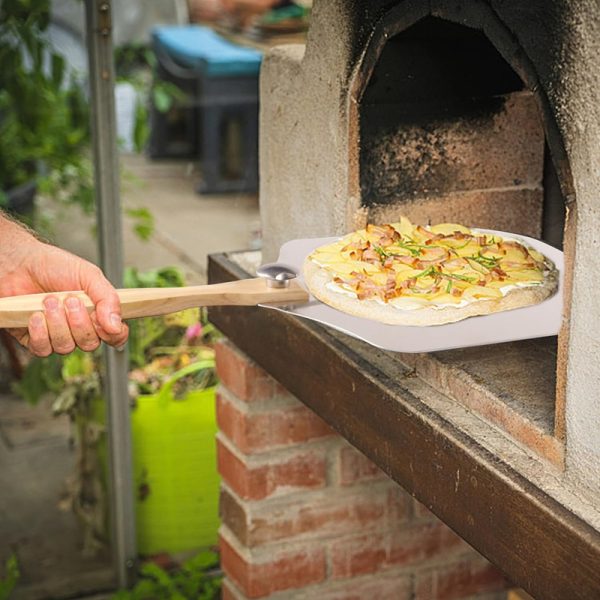 12x14 Inch Premium Pizza Peel with Folding Wooden Handle — product image 4