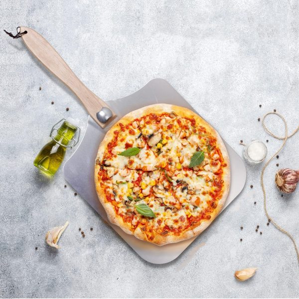 12x14 Inch Premium Pizza Peel with Folding Wooden Handle — product image 5