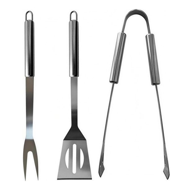 3-Piece Stainless Steel BBQ Tool Set for Outdoor — product image 4