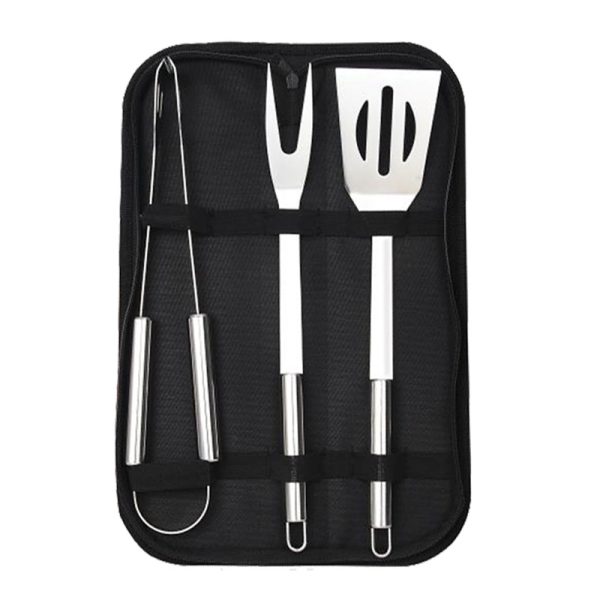 3-Piece Stainless Steel BBQ Tool Set for Outdoor — product image 1
