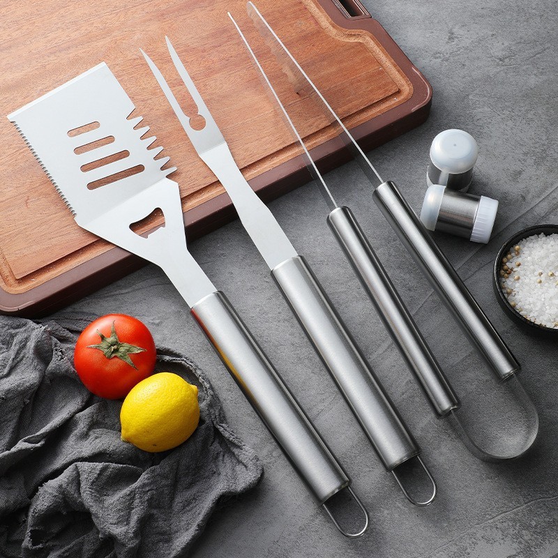 34-Piece Stainless Steel BBQ Tool Set with Thermometer, Grill Mats — product detail 6 | YinHao Houseware