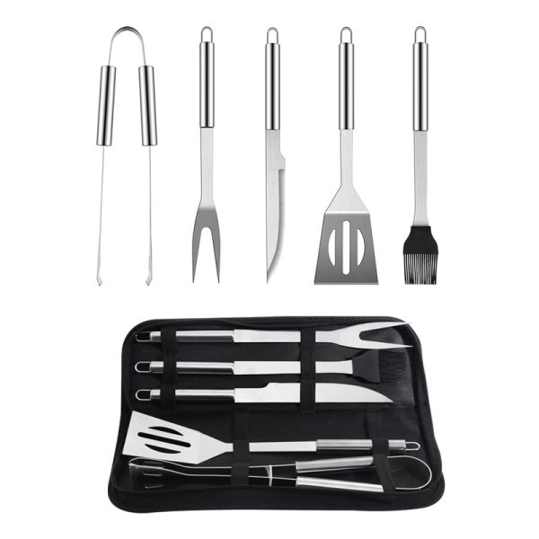 5-Piece Stainless Steel BBQ Tool Set for Outdoor — product image 4