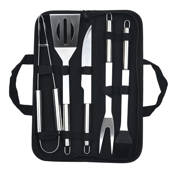 5-Piece Stainless Steel BBQ Tool Set for Outdoor — product image 1