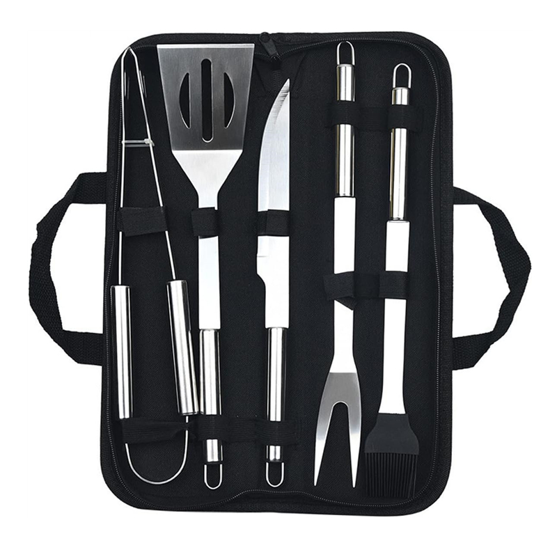 5-Piece Stainless Steel BBQ Tool Set for Outdoor | YinHao Houseware