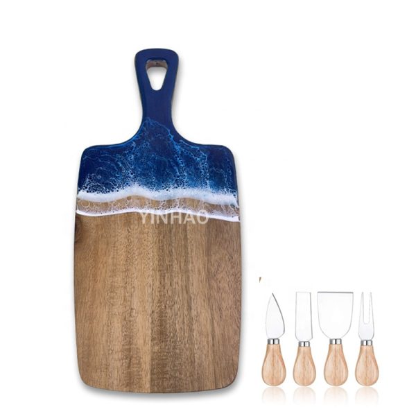 Resin Art Charcuterie Board Set for Gifting — product image 1