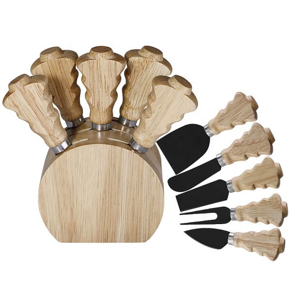 Cheese Board & Knife Set with Wooden Handles — product image 3