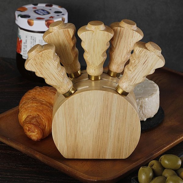 Cheese Board & Knife Set with Wooden Handles — product image 5