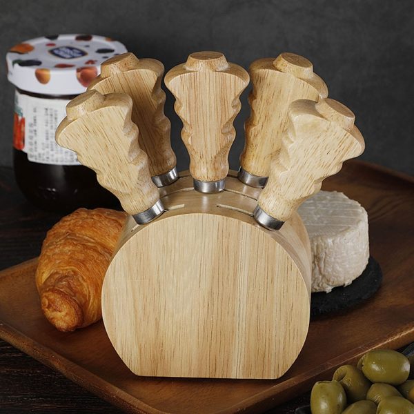 Cheese Board & Knife Set with Wooden Handles — product image 6
