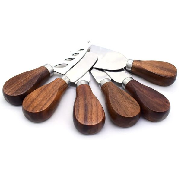 Cheese Knife Set with Black Walnut Handles — product image 1