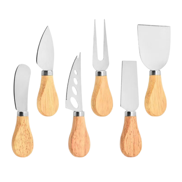 Cheese Knife Set with Wooden Handles — product image 1
