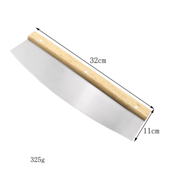 14 Inch Pizza Cutter with Wooden Handles — product image 3
