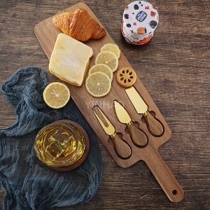 Custom Logo Acacia Wood Cheese Board Set.jpg