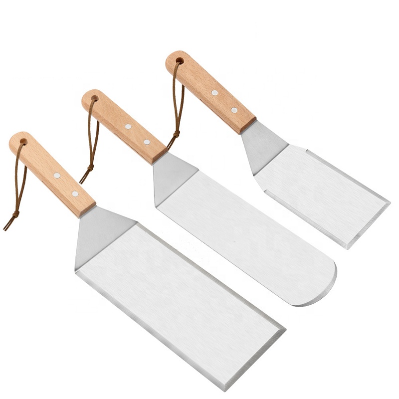 3-Piece BBQ Spatulas with Wooden Handles — product detail 6 | YinHao Houseware
