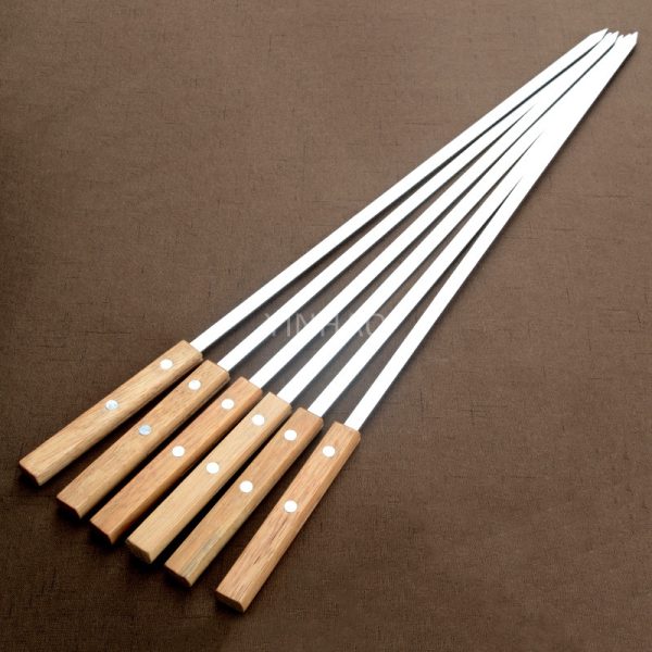 55 cm BBQ Skewers with Wooden Handles — product image 6