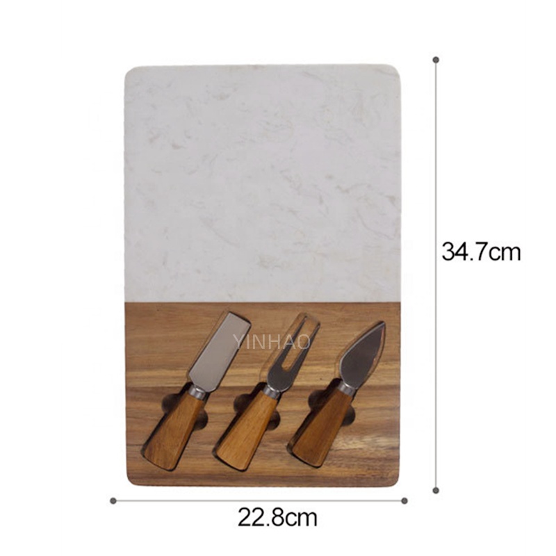 Acacia Wood Charcuterie Board Set for Gifting — product detail 2 | YinHao Houseware