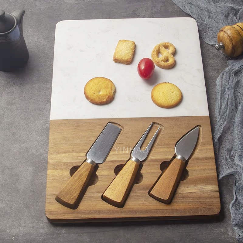 Acacia Wood Charcuterie Board Set for Gifting — product detail 3 | YinHao Houseware