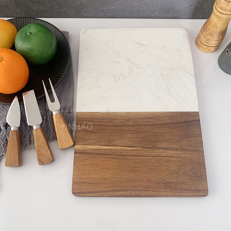 Acacia Wood Charcuterie Board Set for Gifting — product detail 4 | YinHao Houseware