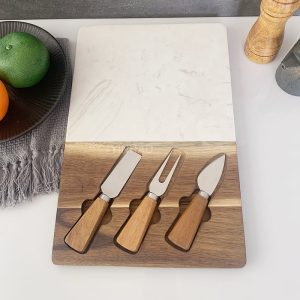Acacia Wood Charcuterie Board Set for Gifting | YinHao Houseware
