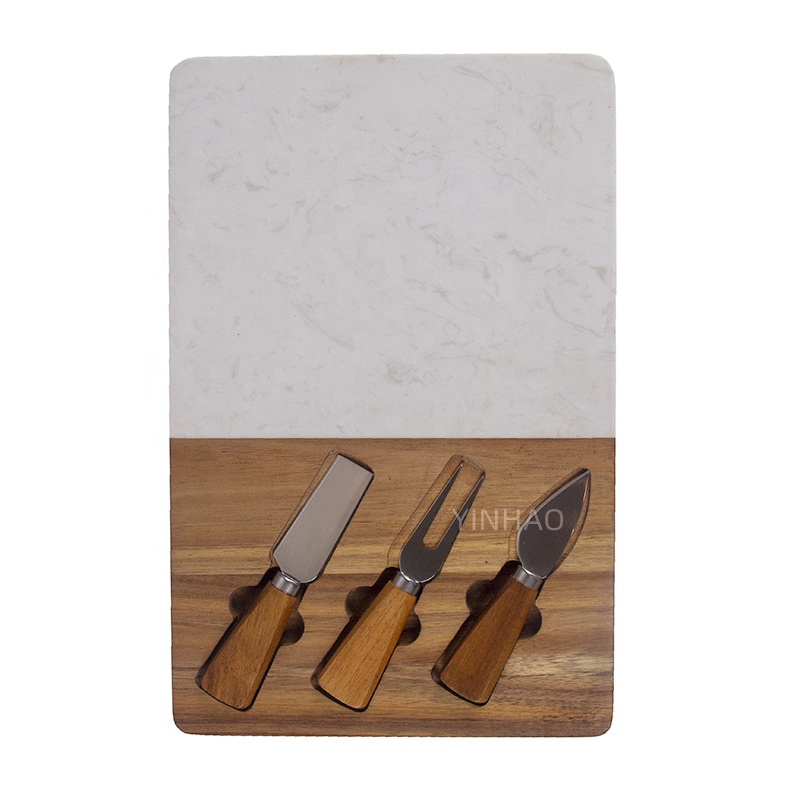 Acacia Wood Charcuterie Board Set for Gifting — product detail 6 | YinHao Houseware