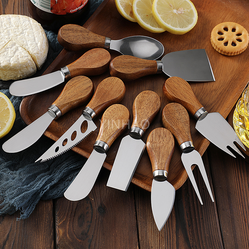 Custom Logo Stainless Steel Acacia Cheese Knife 1.jpg