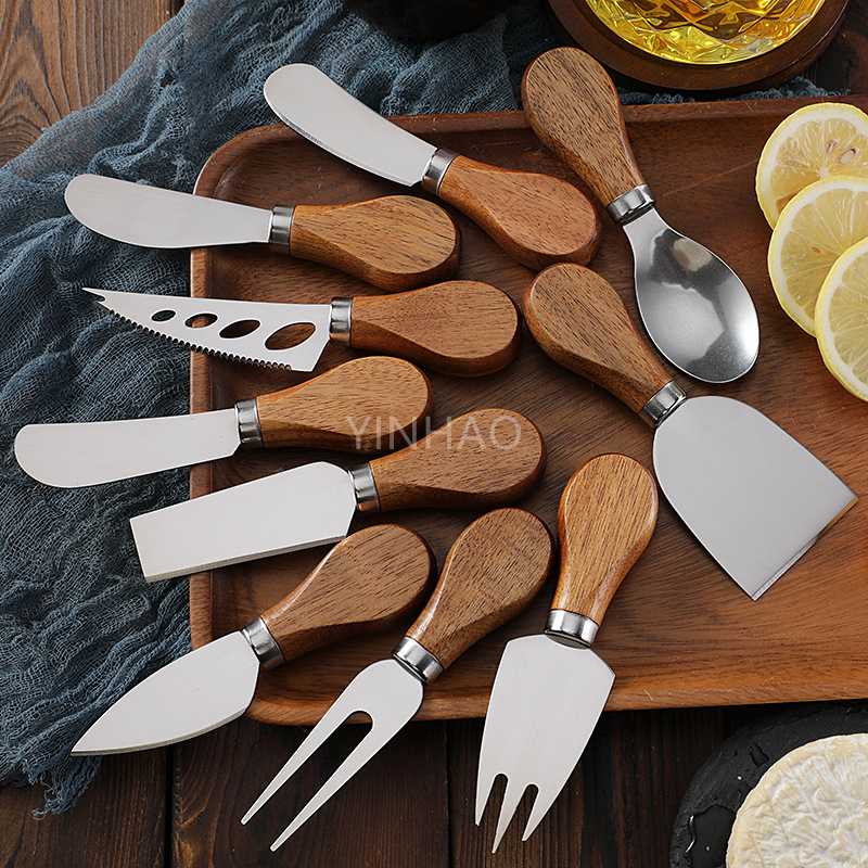 Custom Logo Stainless Steel Acacia Cheese Knife 4.jpg