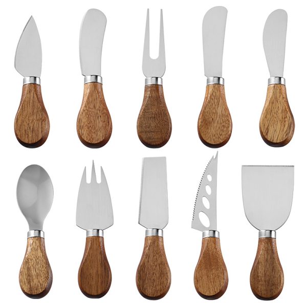 Cheese Knife Set with Acacia Wood Handles — product image 6