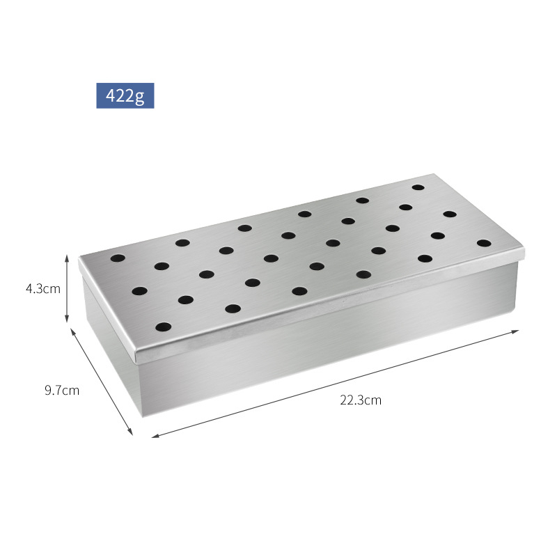 Smoker Box with Wooden Handles — product detail 2 | YinHao Houseware