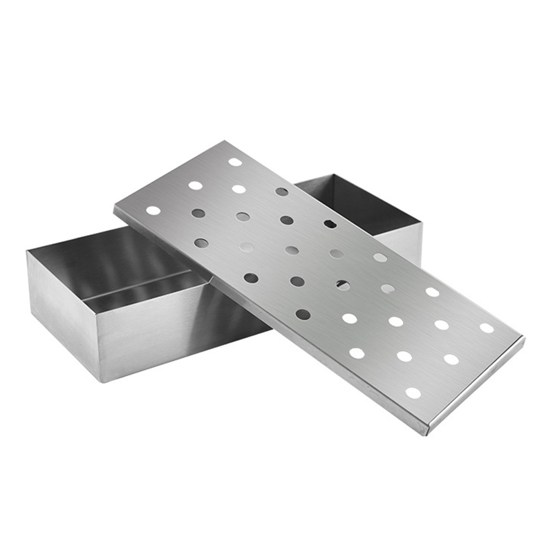 Smoker Box with Wooden Handles — product detail 4 | YinHao Houseware