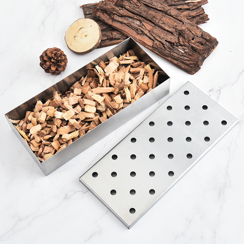Smoker Box with Wooden Handles — product detail 6 | YinHao Houseware