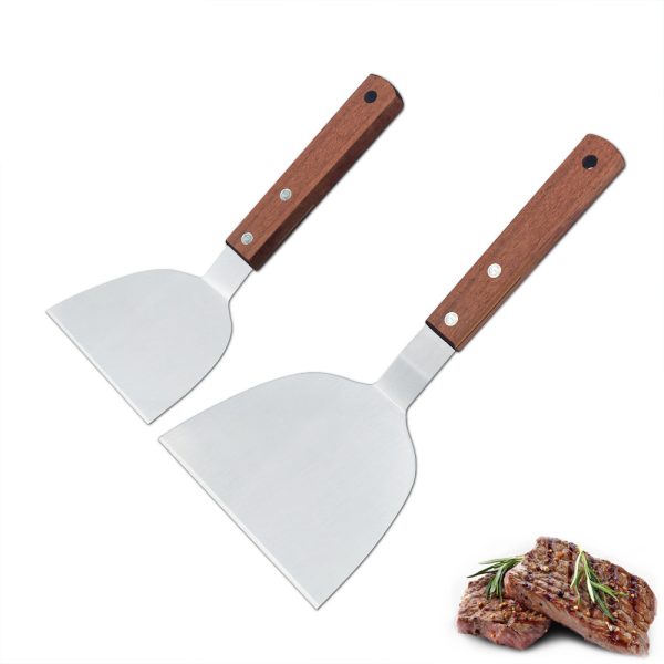 BBQ Spatula with Wooden Handles with Scraper — product image 6