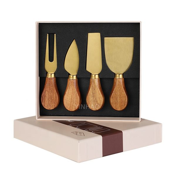 Cheese Knife Set with Wooden Handles for Charcuterie Boards — product image 2