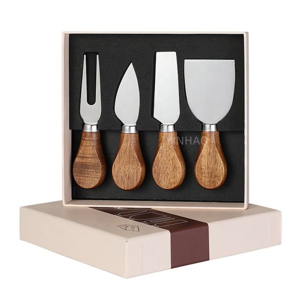 Cheese Knife Set with Wooden Handles for Charcuterie Boards — product image 3