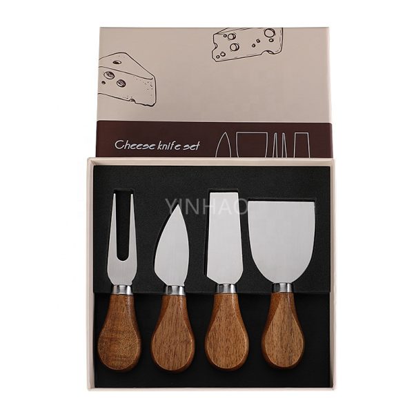 Cheese Knife Set with Wooden Handles for Charcuterie Boards — product image 6