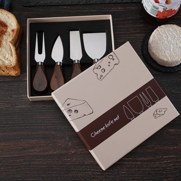 4-Piece Cheese Knife Set with Black Walnut Handles — product image 4