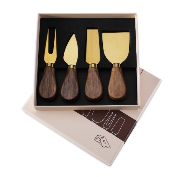 4-Piece Cheese Knife Set with Black Walnut Handles — product image 6
