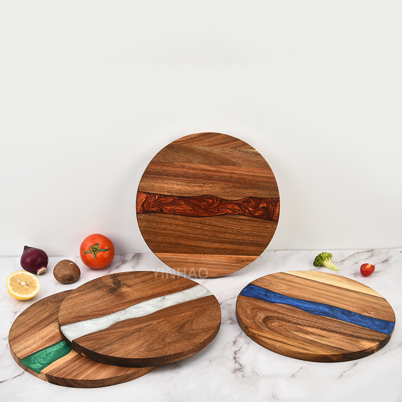 Epoxy Resin Wood Charcuterie Resin Round Kitchen 4.jpg