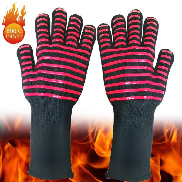 Heat-Resistant Oven Mitt with Silicone Handles, Heat-Proof Mitt — product image 4