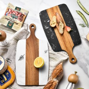 Factory Wholesale Acacia Wood Marble Chopping Serving.jpg