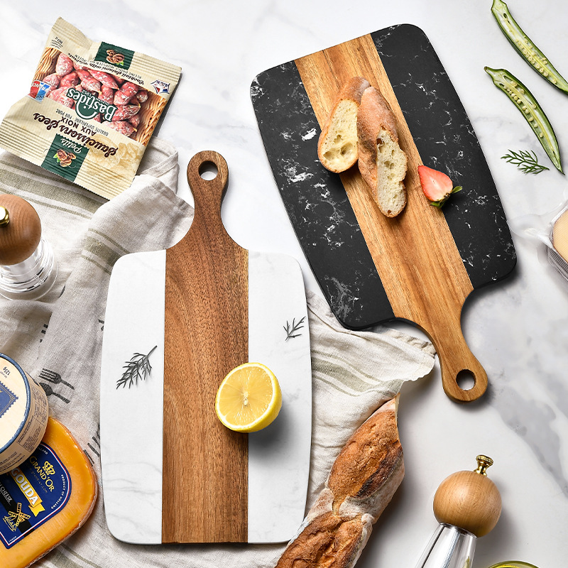 Factory Wholesale Acacia Wood Marble Chopping Serving.jpg