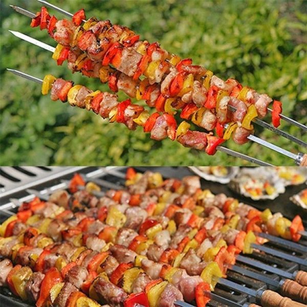 16.5 Inch BBQ Skewers with Wooden Handles — product image 4