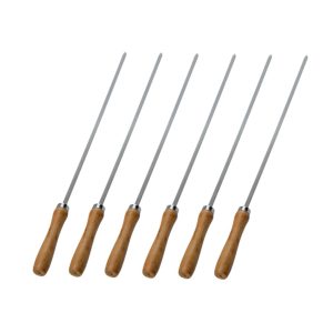 16.5 Inch BBQ Skewers with Wooden Handles | YinHao Houseware