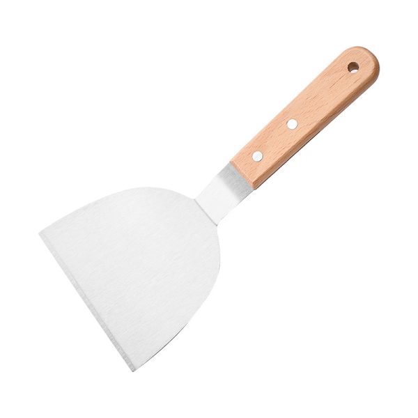 Griddle Tools with Wooden Handles with Flat Blade — product image 2